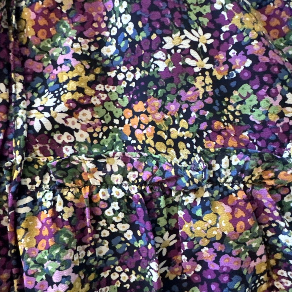 Pinch Floral Dress Size Large Sinch Waist‎ Short Sleeve Ruffle Mini - Picture 2 of 8
